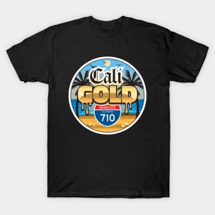 Cali Gold White Sand Beach T-Shirt